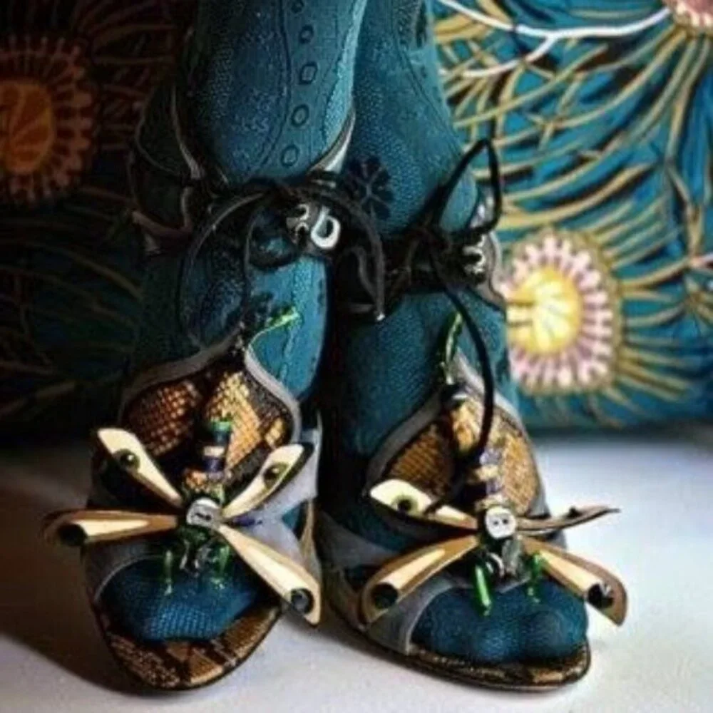 MiuMiu AW 2008 DragonflySlide Mules Heels - Picture 12 of 12